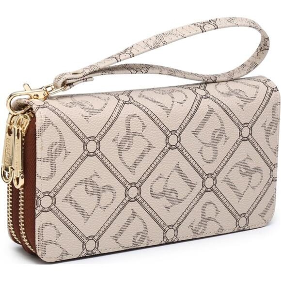 RFID Blocking Wallet Purse for Women Large Capacity Wristlet Clutch Bag Multi Ca - Picture 1 of 5